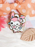 Sylveon 1.4'' Gold-plated Hard Enamel Pin Baby Eeveelution Fairy Type