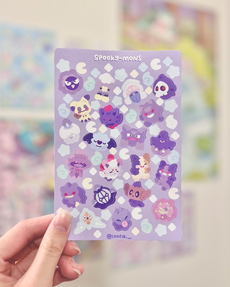 Spookymons - Deco Sticker Sheet