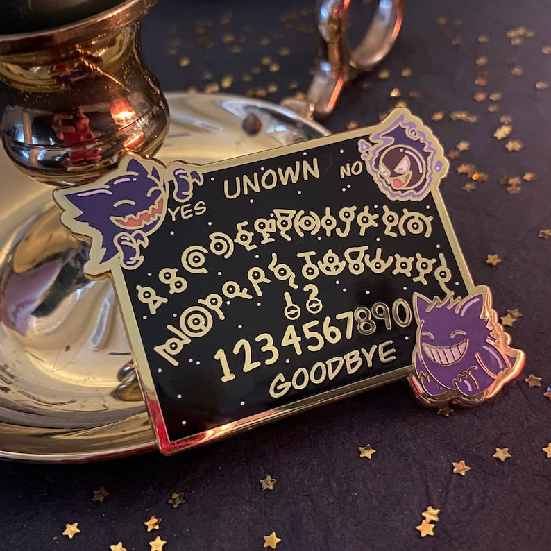 Gengar Ouija board enamel pin
