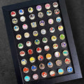 Pokeball filler enamel pins (54 different types)