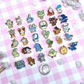 Starter Poke Monster Mini Micro Pins