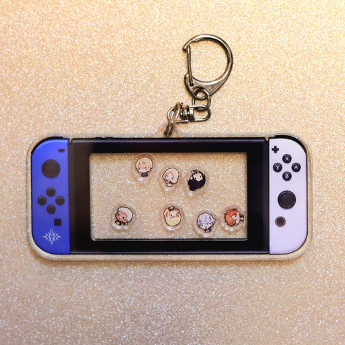 Emblem Lions Acrylic Shaker Keychain