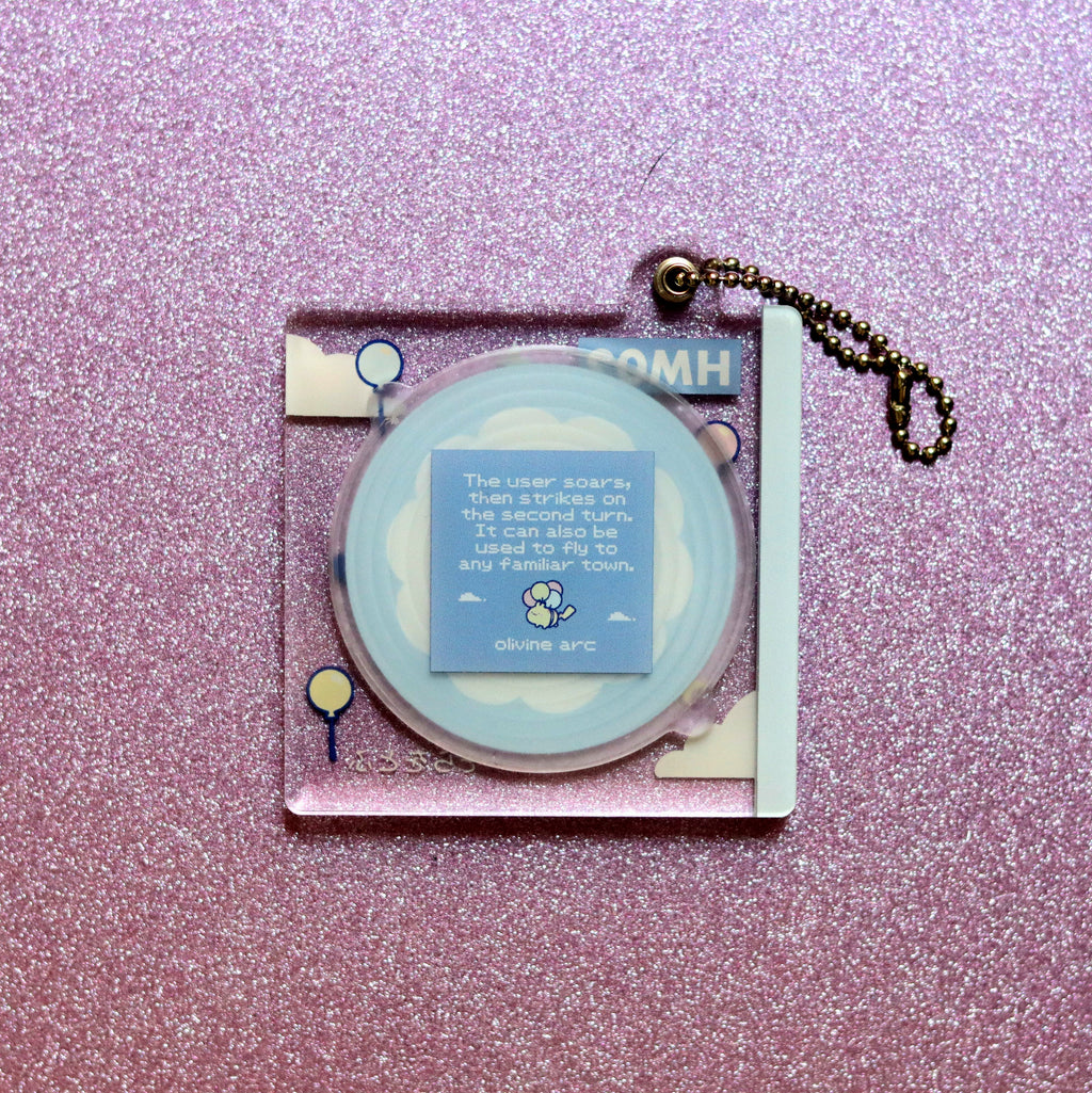 Pocket Pika Fly Disc Acrylic Keychain