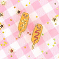 Diglett Corn dog Enamel Pin