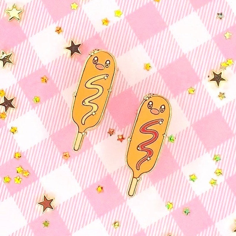 Diglett Corn dog Enamel Pin
