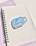 Bottled Axolotl - Matte Vinyl Sticker