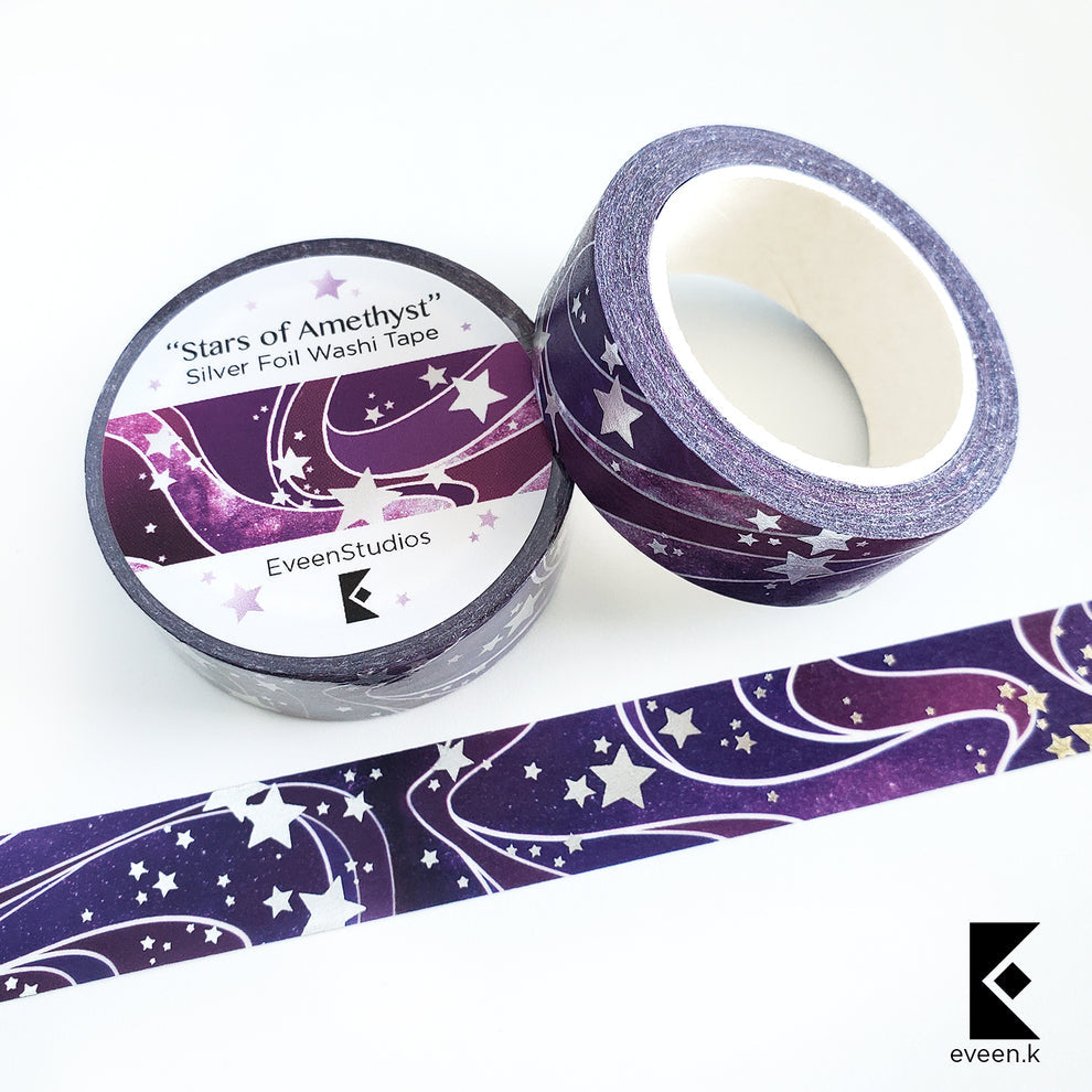 Sea of Stars, Silver Foil Washi Tape