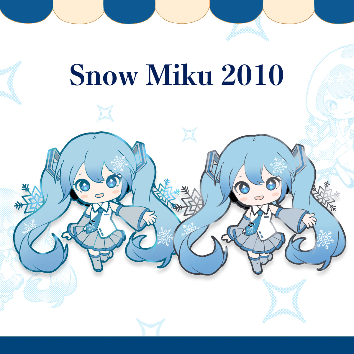 Virtual Idol Classic Snow 2010 Enamel Pin