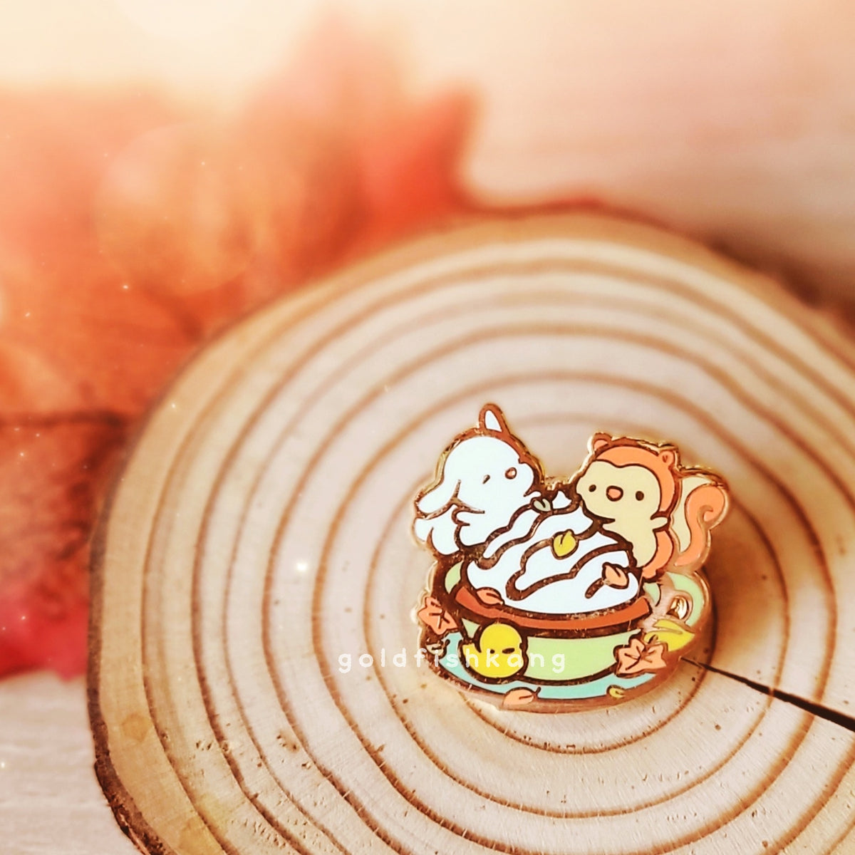 Story of Autumn Enamel Pin: Dreamy Hot Chocolate