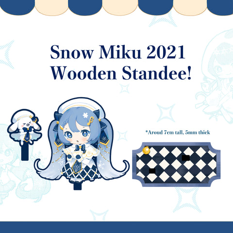 Virtual Idol Snow 2021 Choir Wooden Standee
