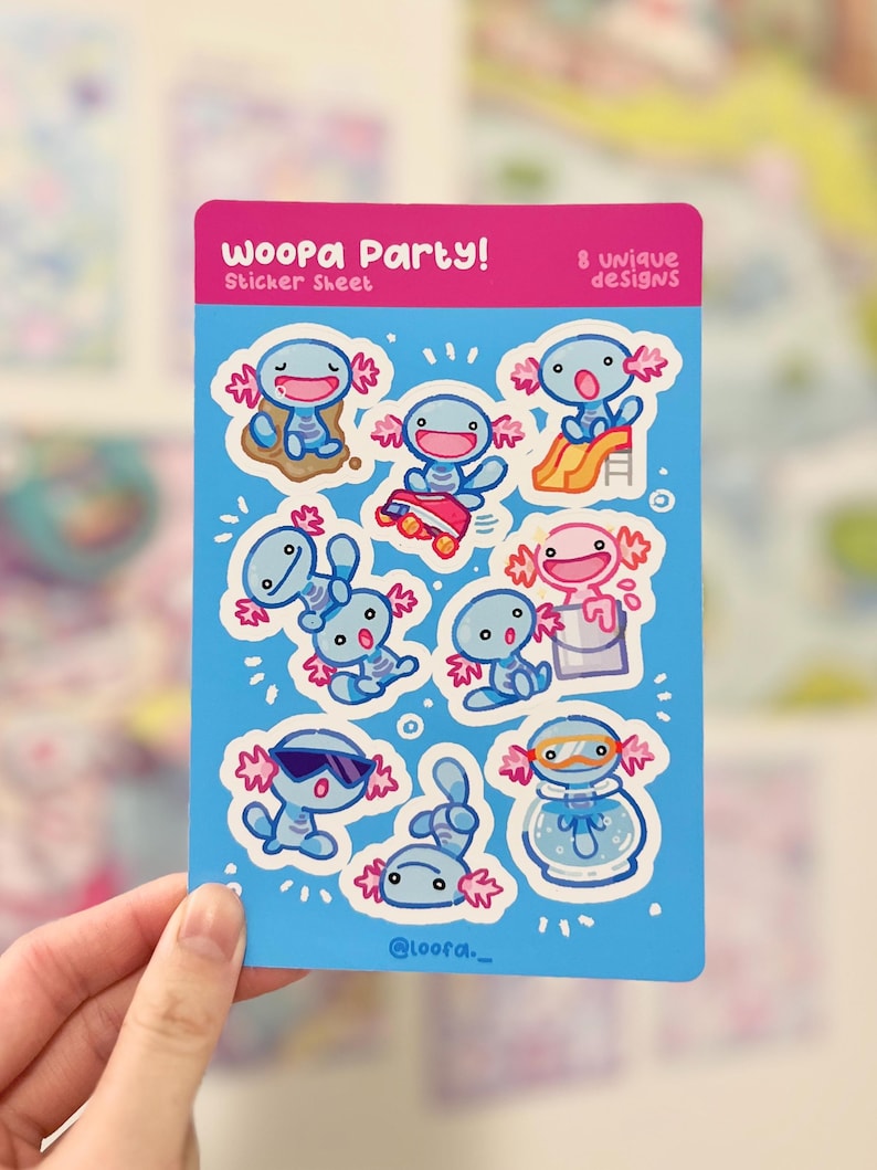 Woopa Party - Deco Sticker Sheet