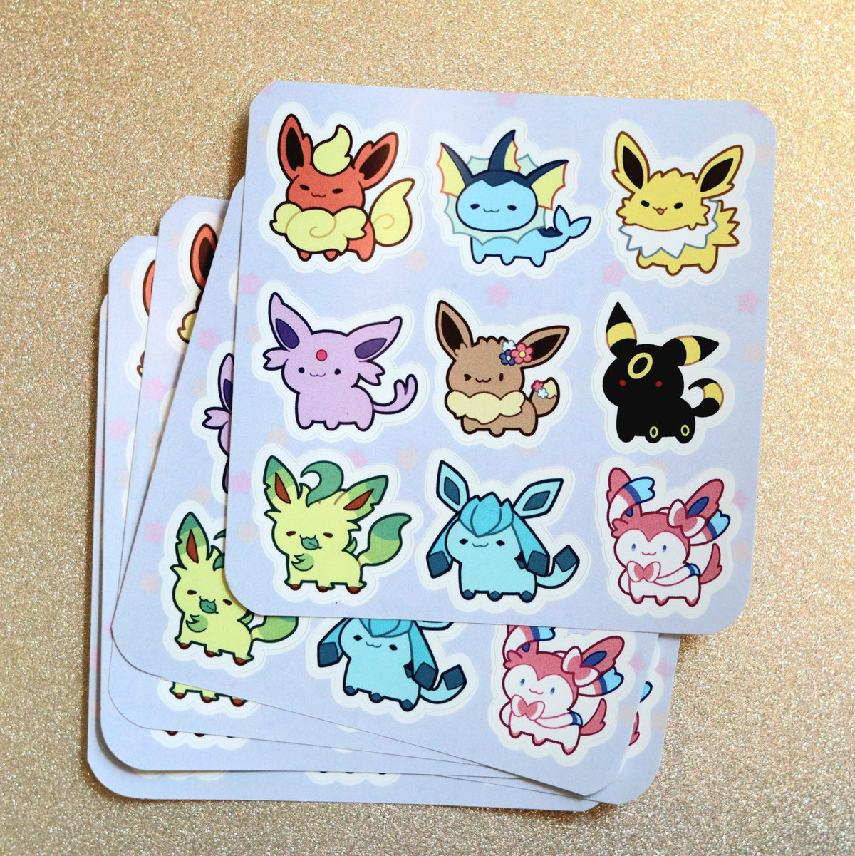 Evolutions Chibi Sticker Sheet