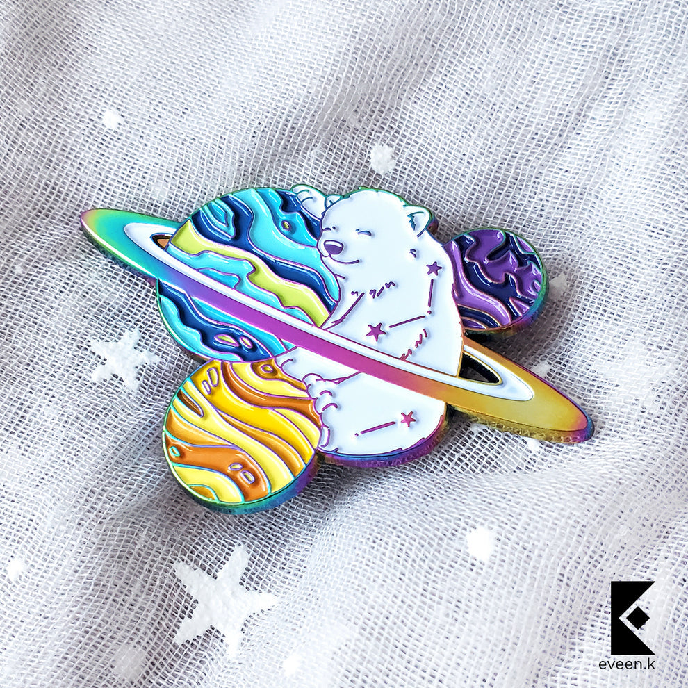 Bear Celestial Companion Enamel Pin