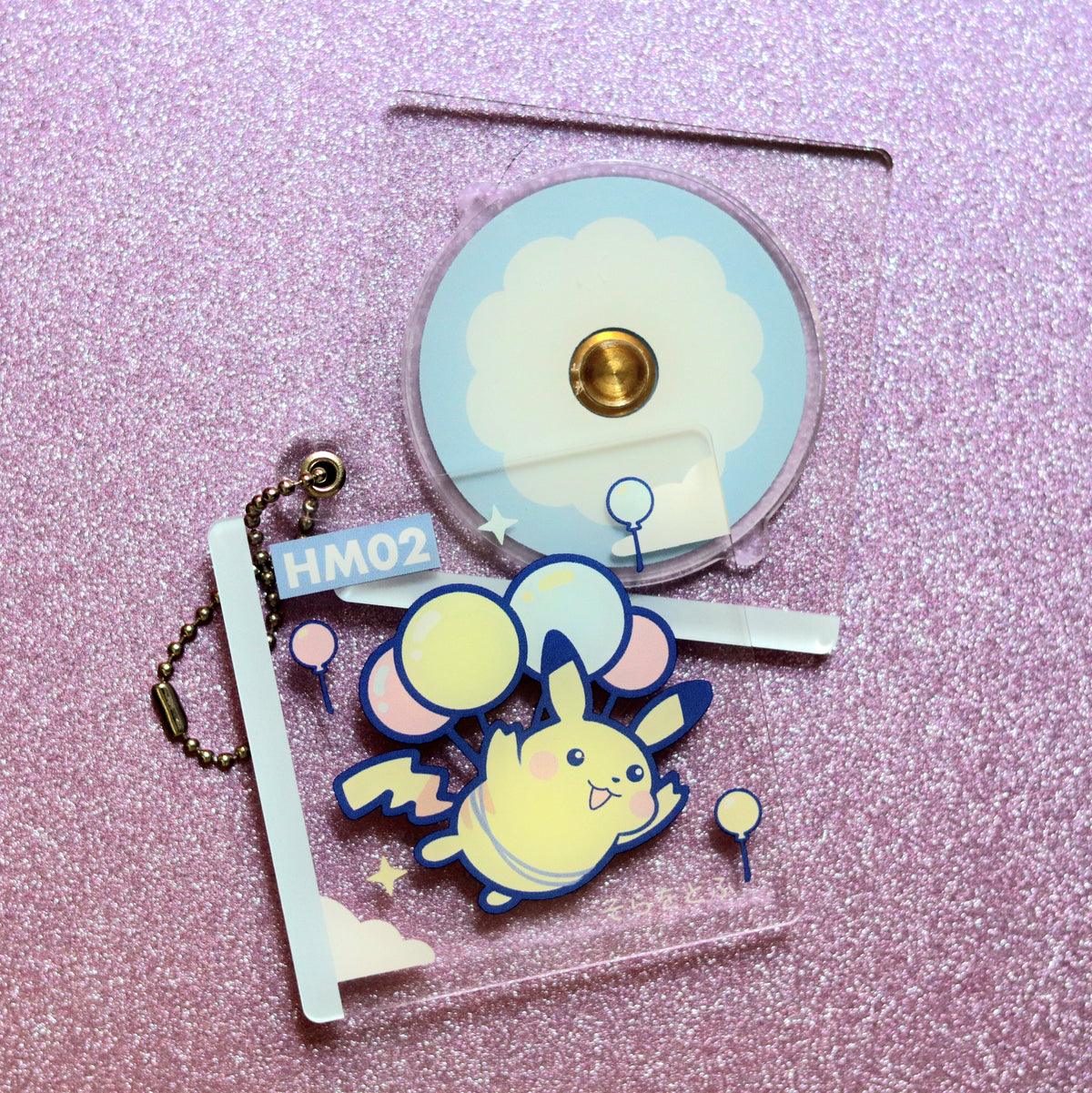 Pocket Pika Fly Disc Acrylic Keychain