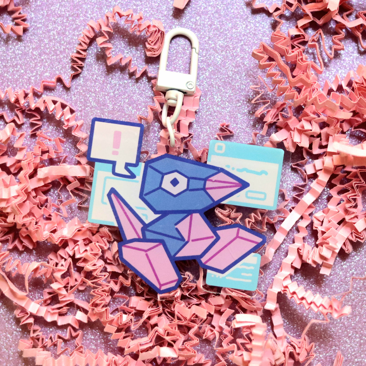 Pocket Polygon Acrylic Keychain