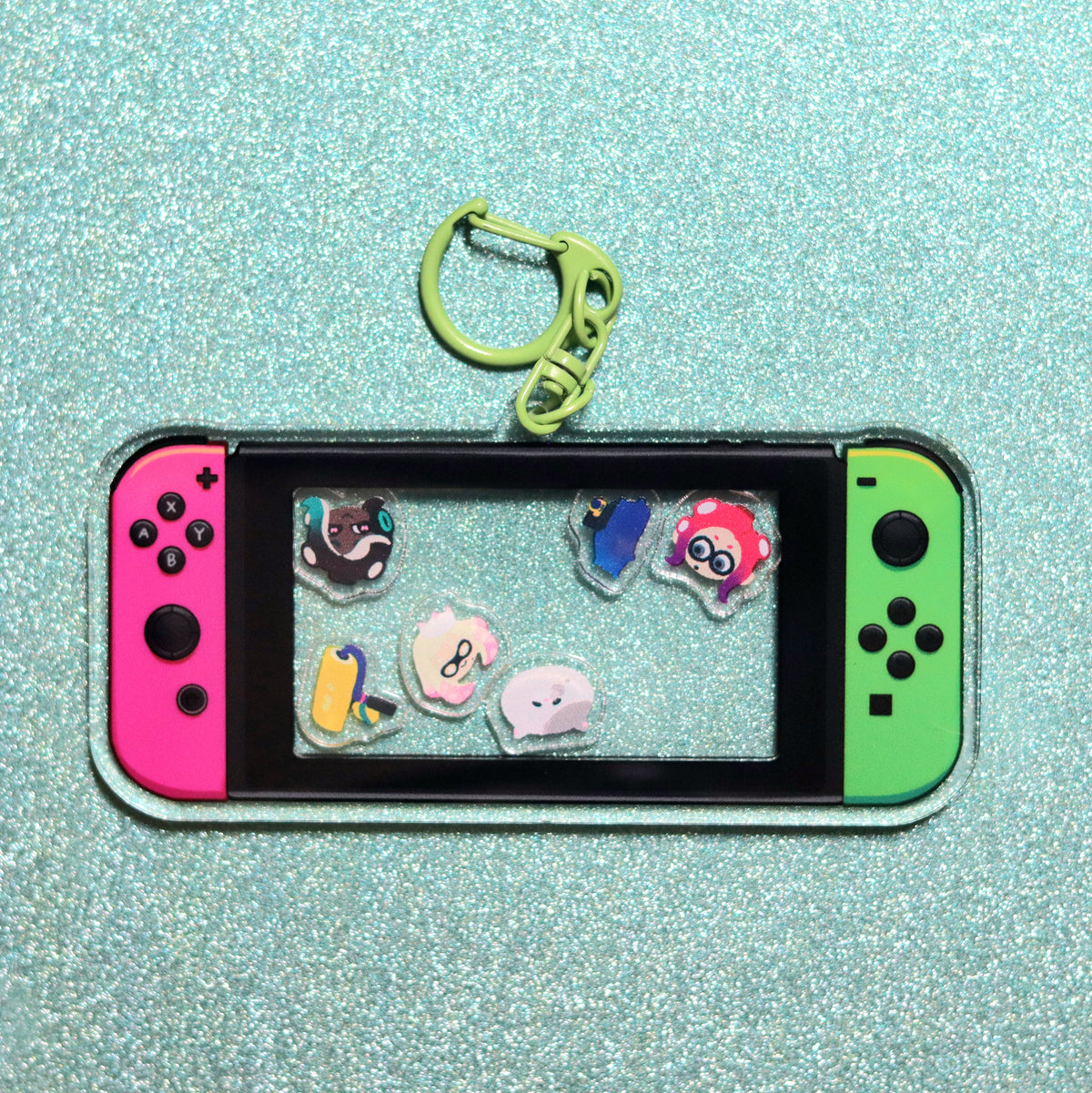 Squidkid Acrylic Shaker Keychains