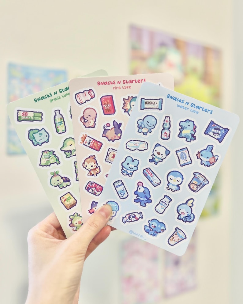 Snacks n Starters - Deco Sticker Sheets