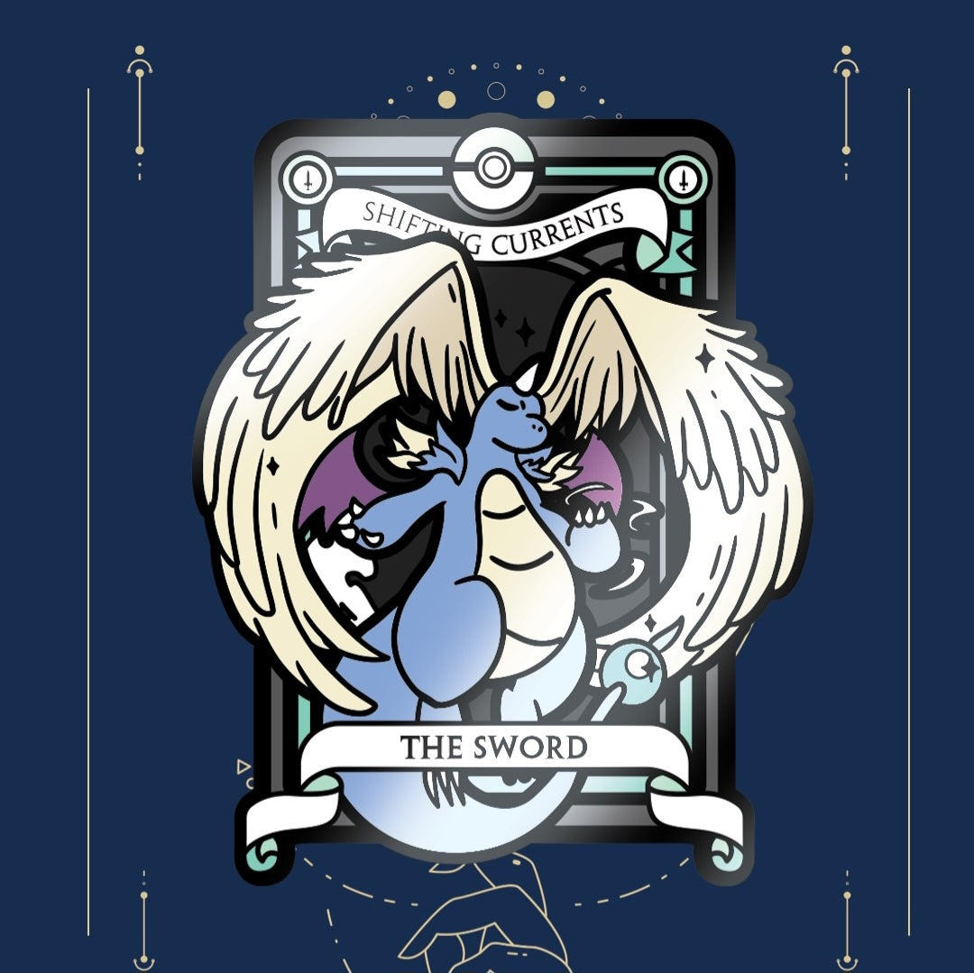 Pocket Mega Dragon Shiny Tarot Pin