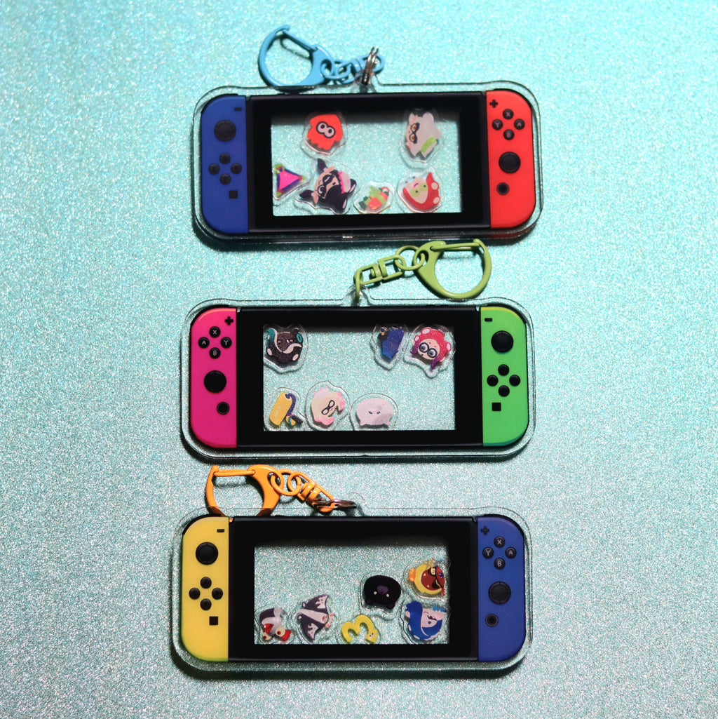 Squidkid Acrylic Shaker Keychains