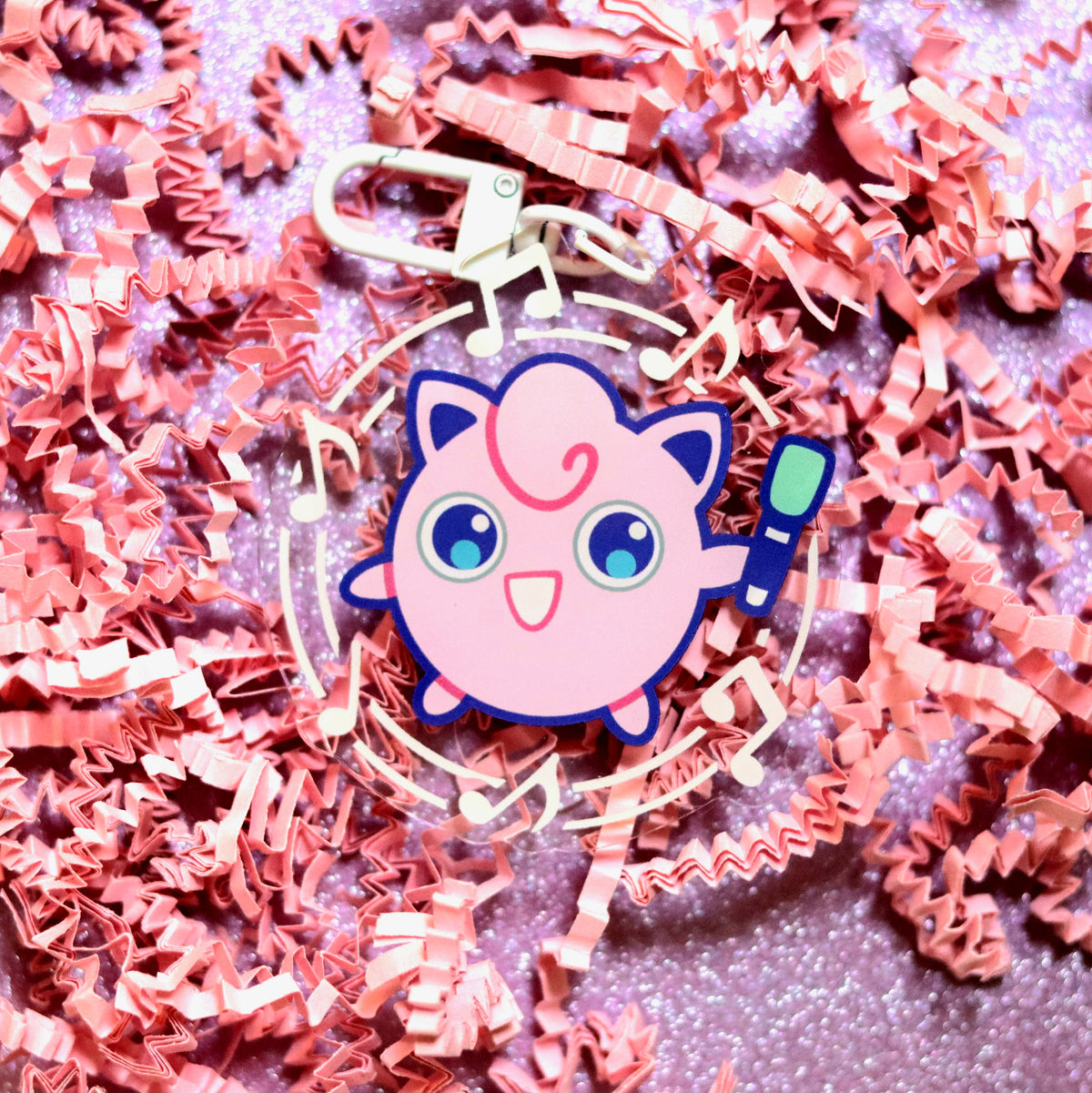 Pocket Puffy Singer Acrylic Keychain