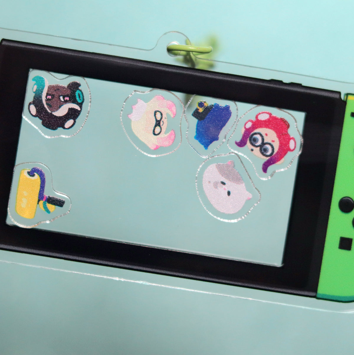 Squidkid Acrylic Shaker Keychains