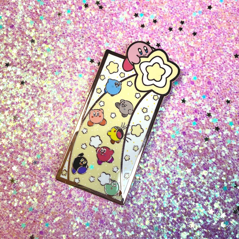 Kirbs Star Smash Enamel Pin