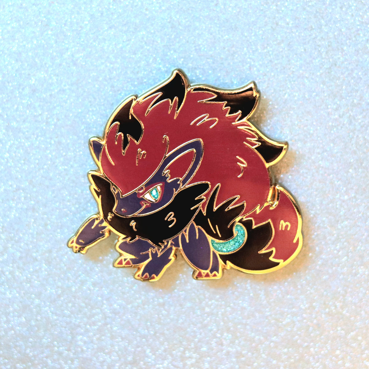 Pocket Sneaky Fox II Enamel Pin