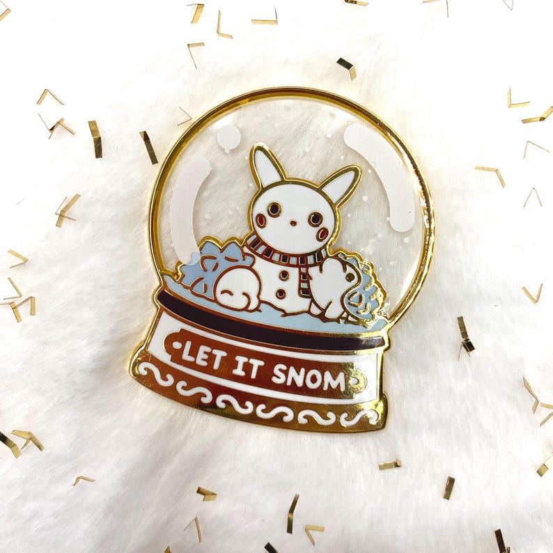 Let It Snom Enamel Pin