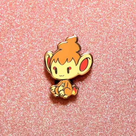 Pocket Starter Fire Monkey Enamel Pin