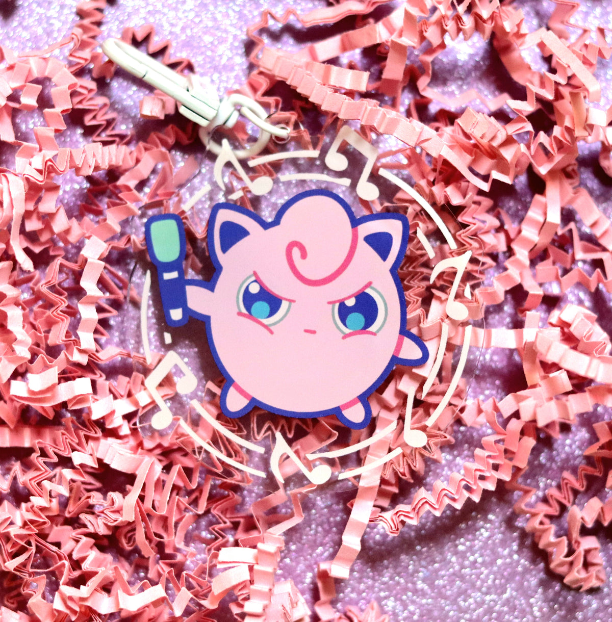 Pocket Puffy Singer Acrylic Keychain