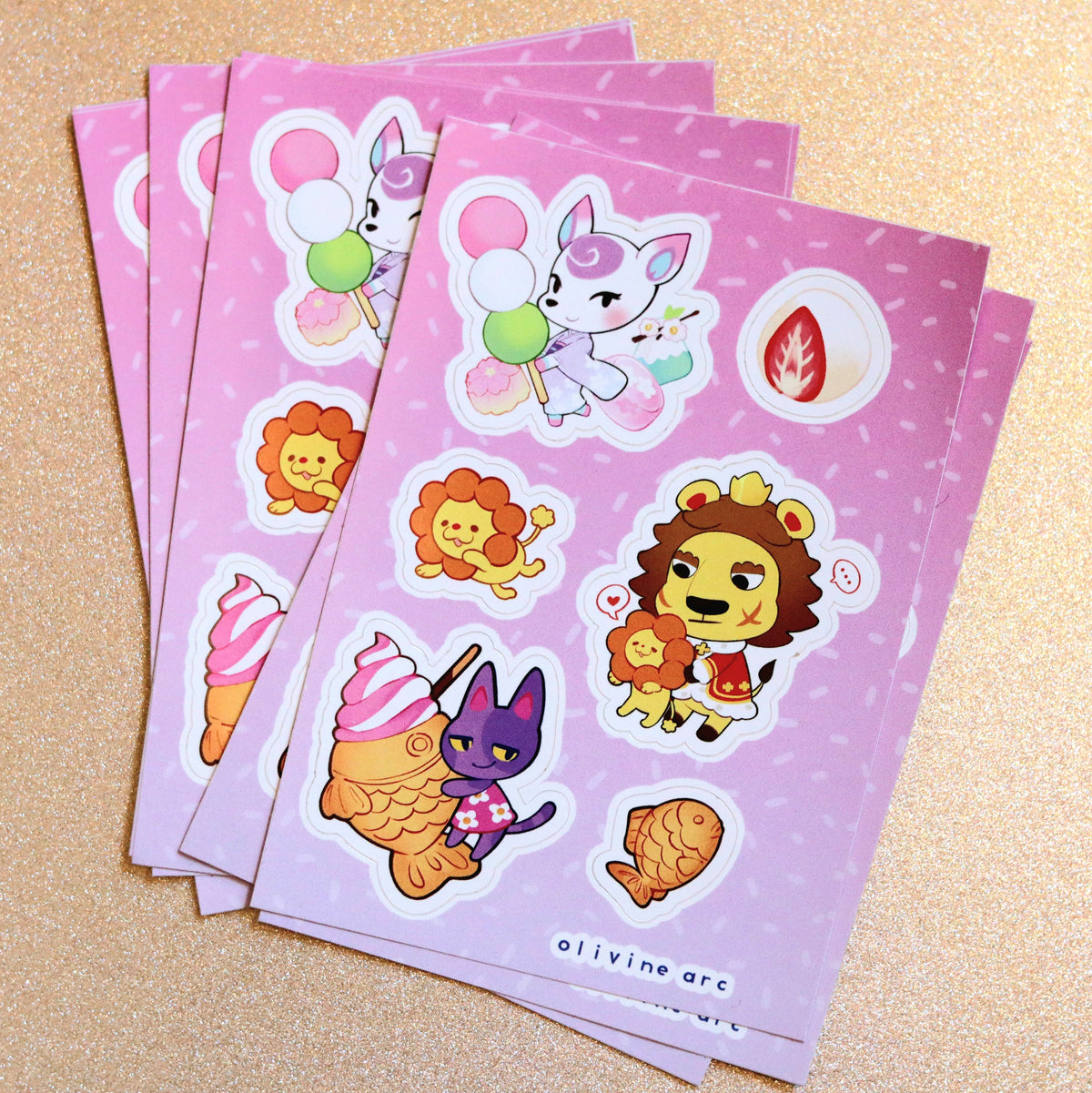 Animal Companions Traditional Snacks Sticker Sheet