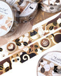 Coffee Cat, Gold Foil Washi Tape