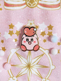 Pupupu Kirby Poyo Holding Hearts Hard Enamel Pin