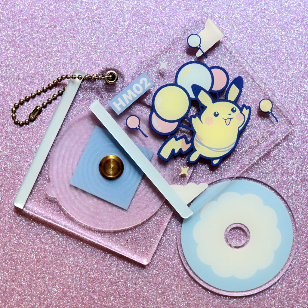 Pocket Pika Fly Disc Acrylic Keychain