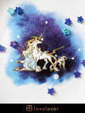 Unicorn (Monoceros) - Celestial Constellations - Hard Enamel Pin | Gold Plated | Cute Gift | Pin Collectors | Original Art