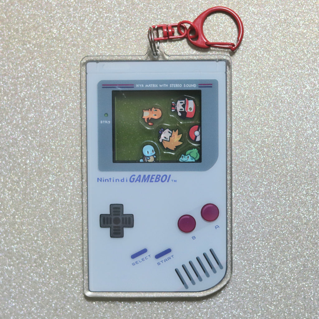 Pocket RBGY Acrylic Shaker Keychain