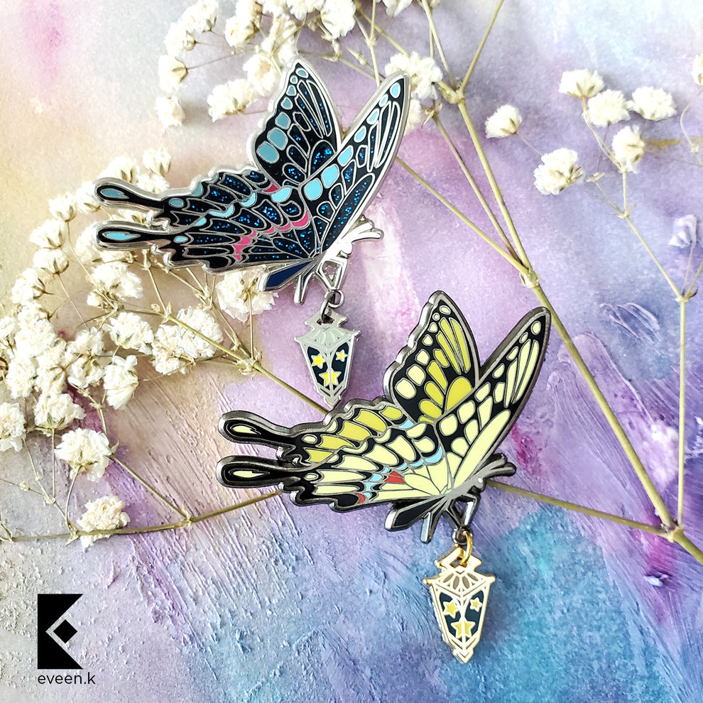 Butterfly Star Carrier Enamel Pin