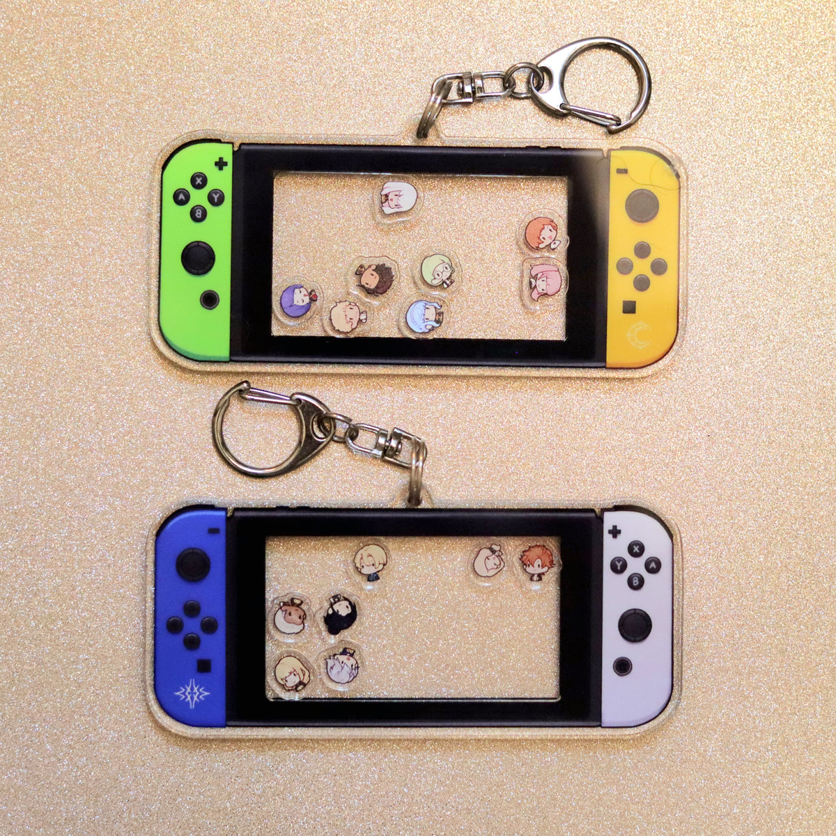 Emblem Deer Acrylic Shaker Keychain