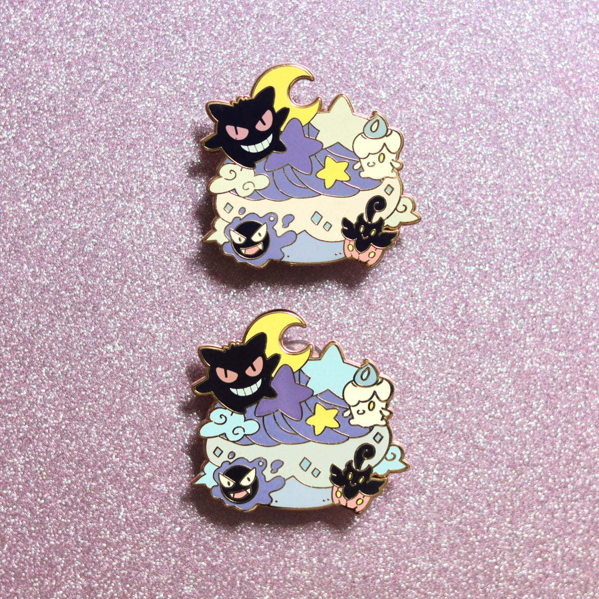 Pocket Puff Haunt Enamel Pin