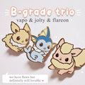 B-GRADE trio Eeveelution Enamel pins