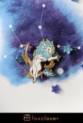 Leo (Lion) - Celestial Constellations - Hard Enamel Pin | Gold Plated | Cute Gift | Pin Collectors | Original Art