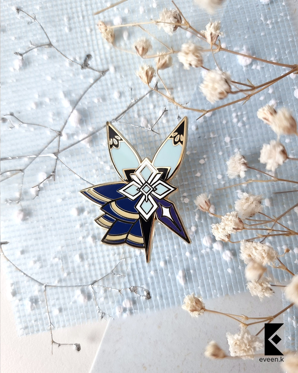 Eula Genshin Emblem Pin