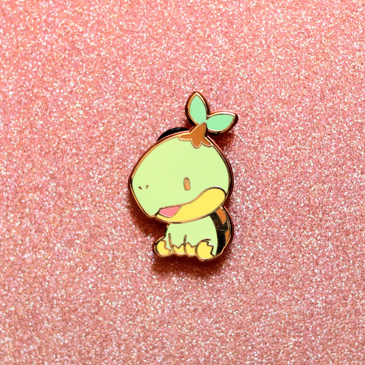 Pocket Starter Grass Turtle Enamel Pin