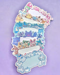 Poké Name Tag/Labels - Matte Vinyl Stickers
