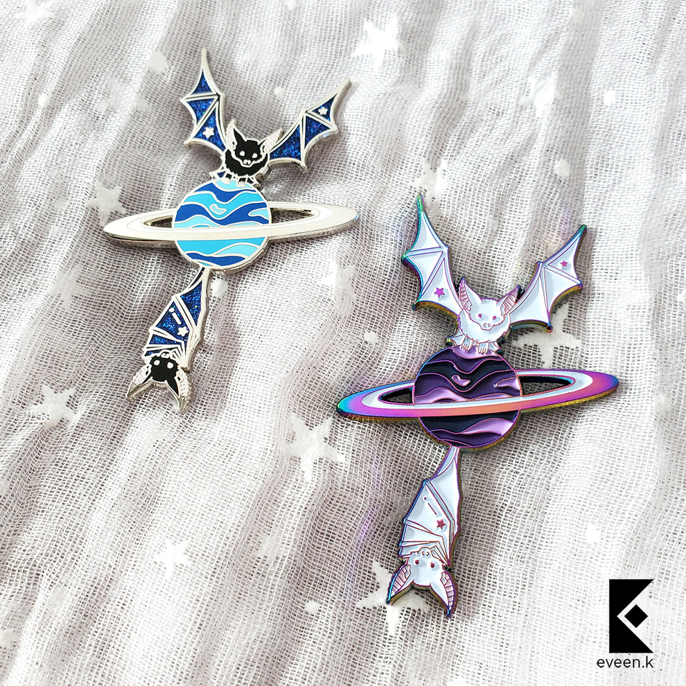 Bat Celestial Companion Enamel Pin