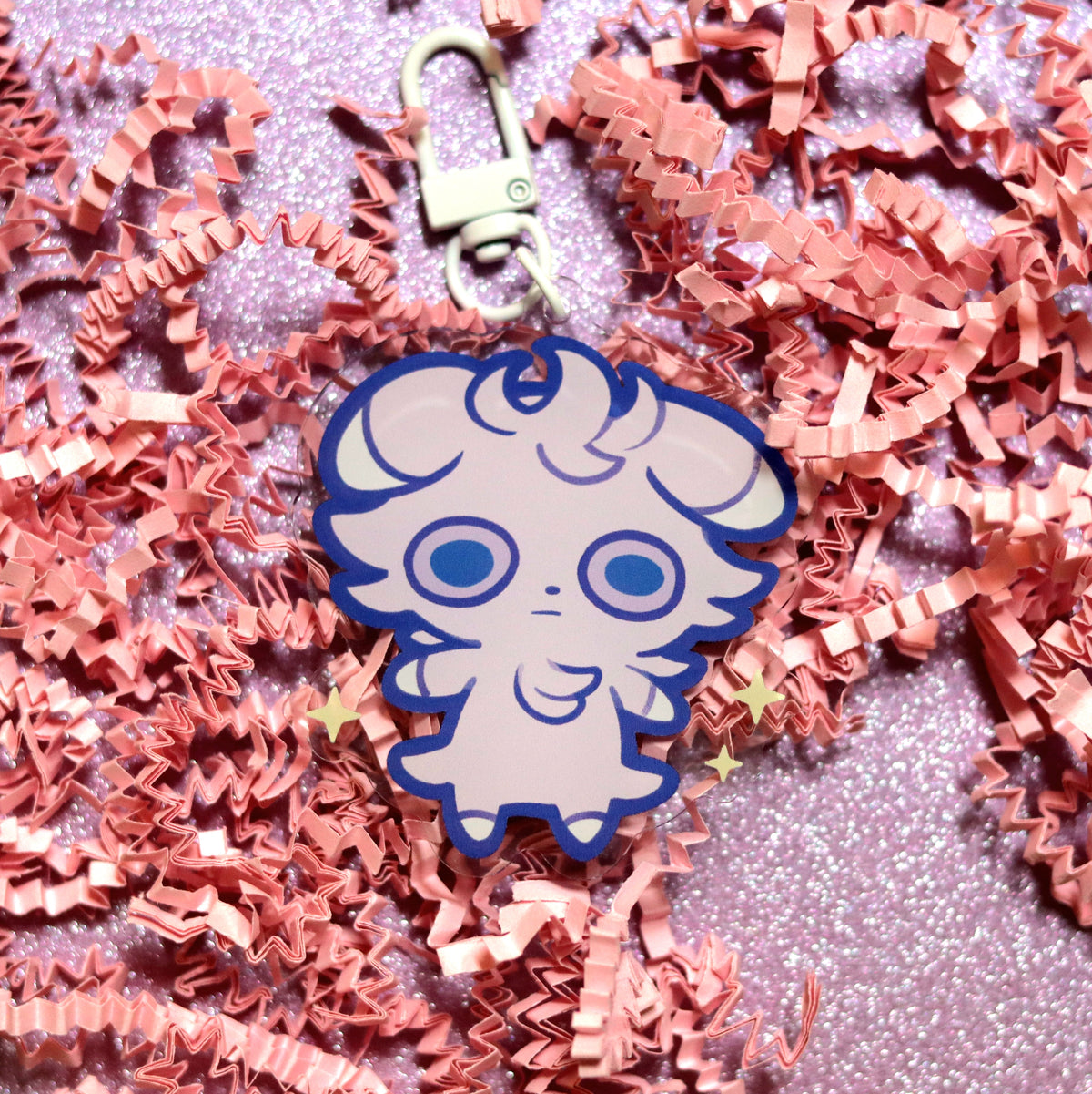 Pocket Psy Cat Acrylic Keychain