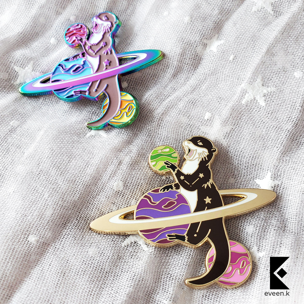 Otter Celestial Companion Enamel Pin