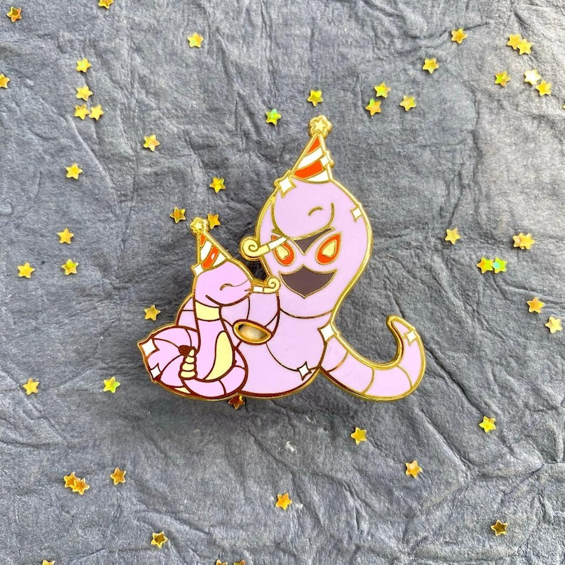 Ekans & Arbok Party Enamel Pin