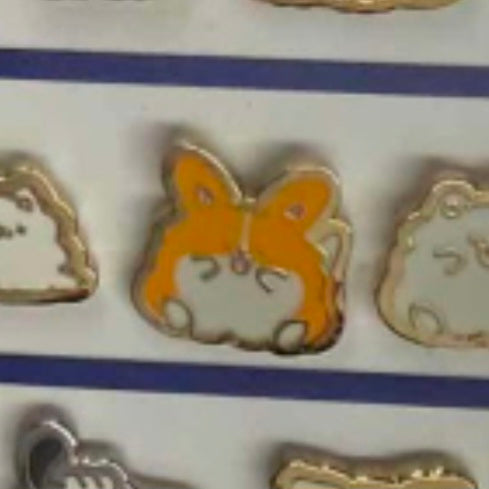 Corgi mini blob enamel pin