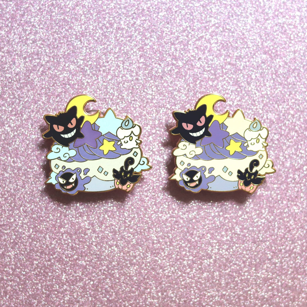 Pocket Puff Haunt Enamel Pin